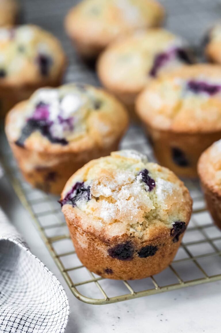Muffins au Citron et aux Myrtilles – J’adore Cuisiner