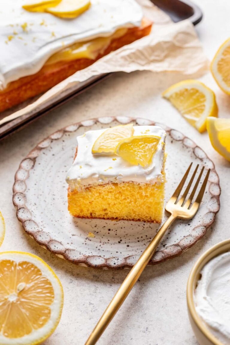 Recette Facile de Gâteau Poke au Citron