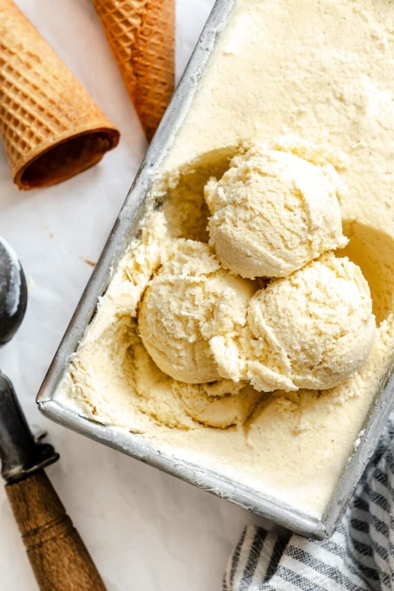 Crème Glacée Vanille Sans Turbine