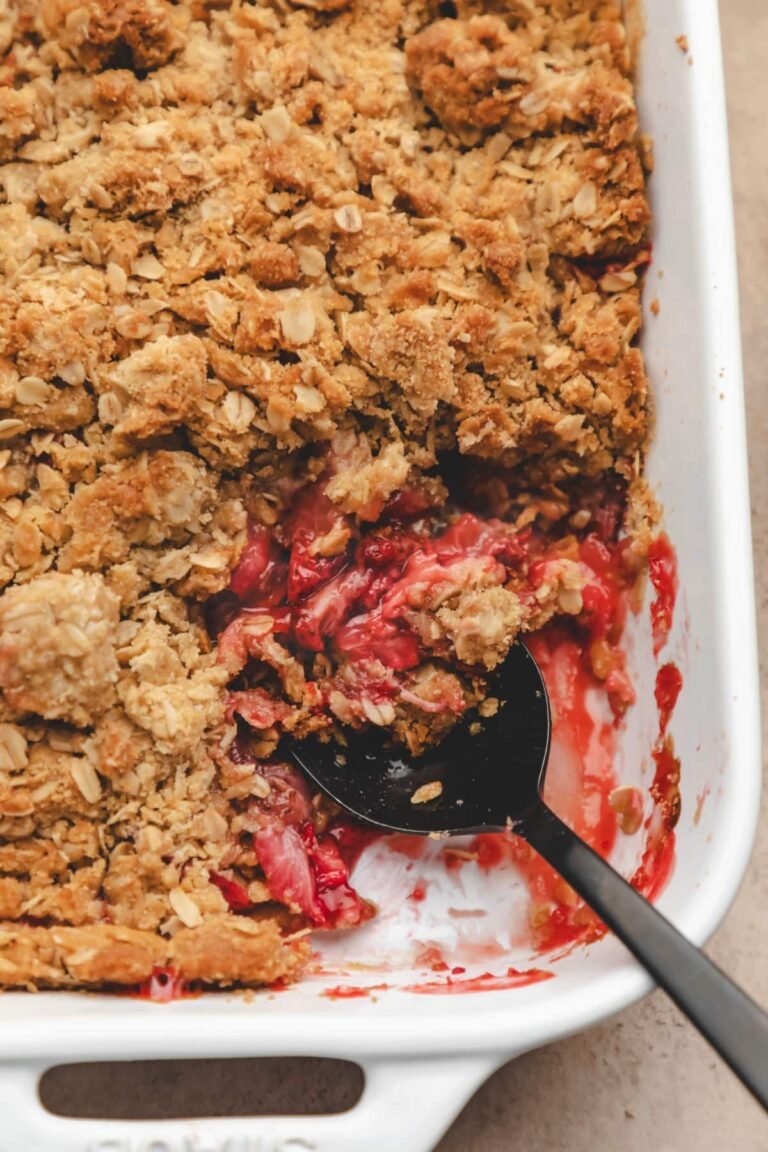 Recette de croustillant aux fraises – J’adore cuisiner