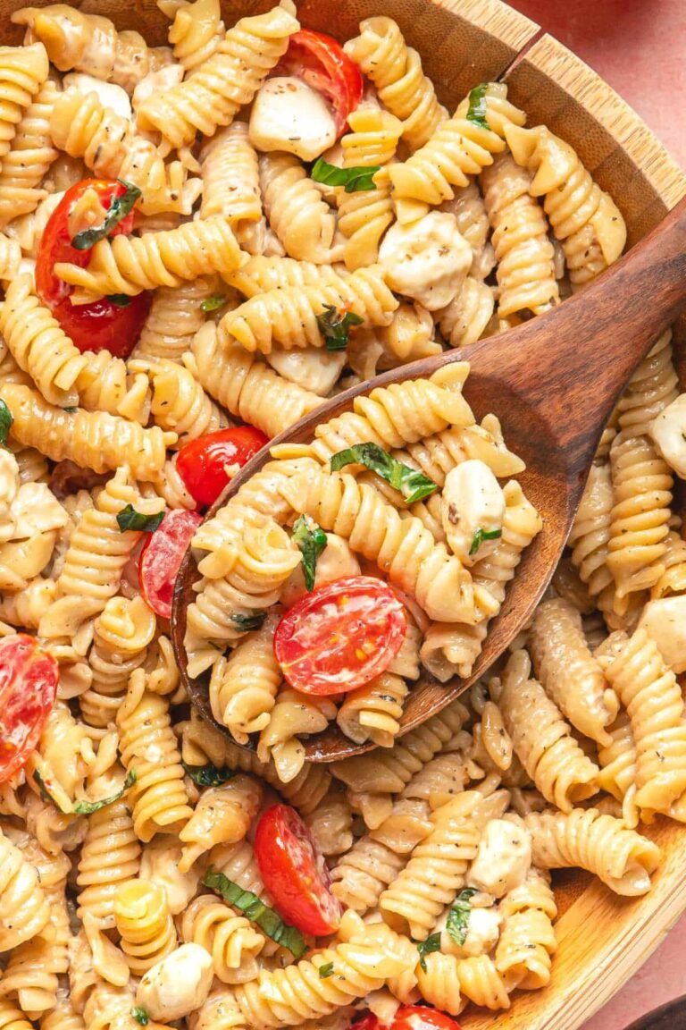 Salade de Pâtes Caprese – J’adore Manger