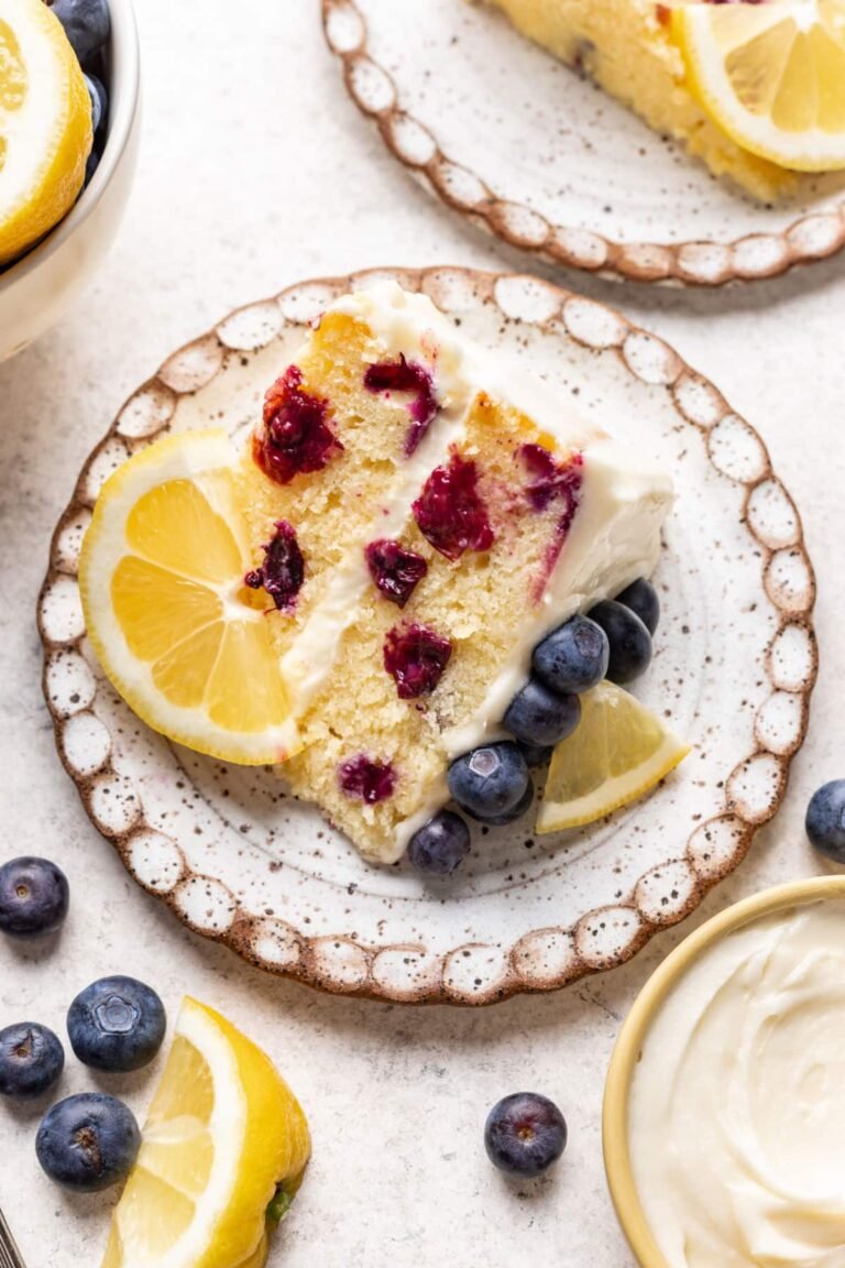 Gâteau au Citron et aux Myrtilles – J’aime Manger