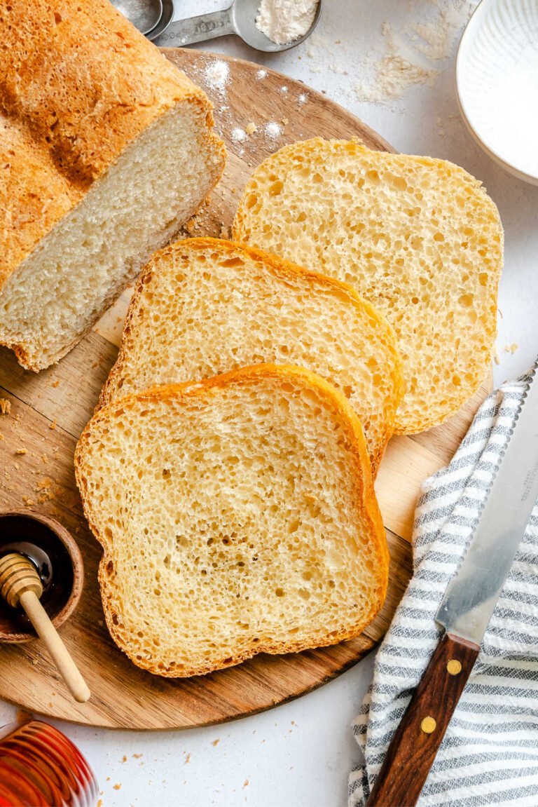 Pain blanc au miel à la machine à pain